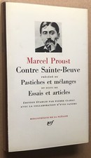 PLÉIADE 1978 PROUST : Contre