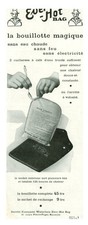 Publicité ancienne la bouillotte magique Ever-Hot Bag 1930 issue de magazine