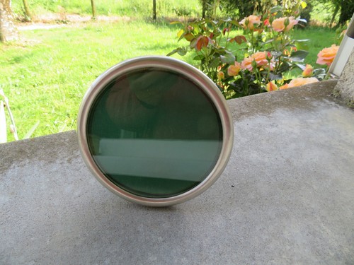 Cadre photo rond argent - en,