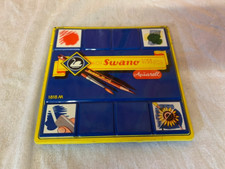 Ancienne Boite de CRAYONS Couleurs AQUARELL SWANO 1818 M VINTAGE Années 70