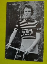 CYCLISME carte cycliste JAN BAKKER  équipe RUYSDAEL DE KRUIK PICCADILLY 1977