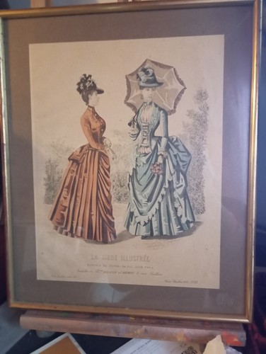 Gravure mode illustree 1888 - mode,
