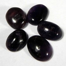 51,00 cts 100 % agate d'améthyste bleue naturelle cabochon ovale pierre...