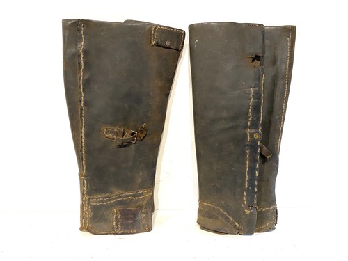 Anciennes guêtres militaire - guêtres,