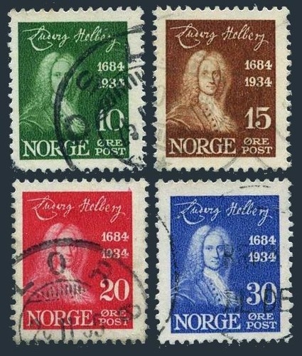 Norway 158 161 used michel - norway, 158-161,used.michel