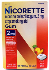 Nicorette Gum 2mg Fruit Chill