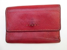 -AUTHENTIQUE portefeuille-porte-monnaie FOSSIL cuir  BEG vintage