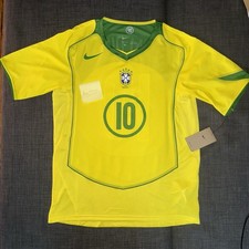 Jersey Nike Brazil 2004 Ronaldinho #10 Re-issue Taille L