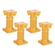  4 Pcs Mariage Decoration Table Ornement Maison Poupée Chandelier Résine