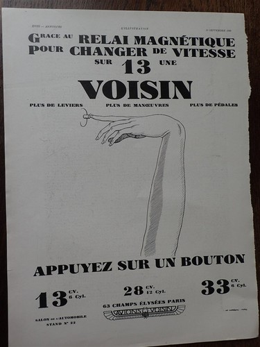 Voisin cylindres lampe - voisin, +