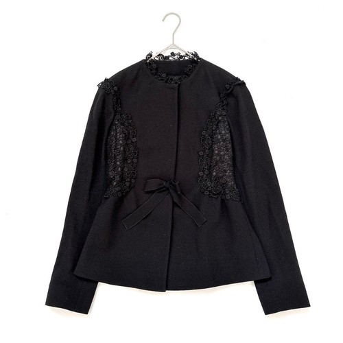 Veste noire dentelle - dentelle, sans