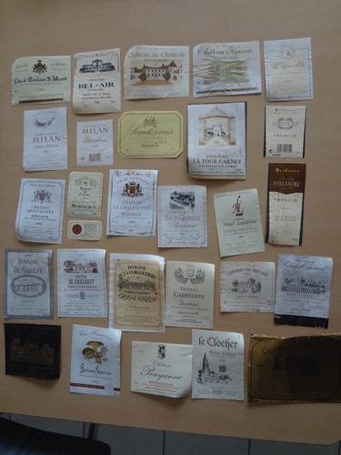 Lot étiquettes vin de - 27,