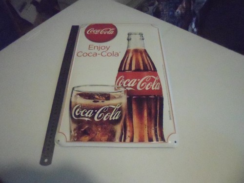 Plaque métallique coca - coca, 48