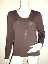 HAUT FEMME MAYERLINE COULEUR TAUPE GRIS ANTHRACITE DECO ORIGINALE DE SEQUIN T:M