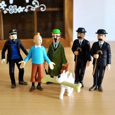 Lot 6 Figurines Tintin Personnages BD Collection Décoration Cadeau Fan Hergé