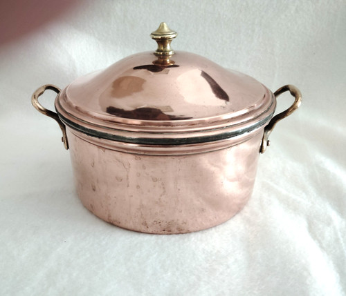 Ancien légumier cuivre type - cuivre,