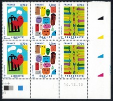 2016-Bloc de 6 timbres