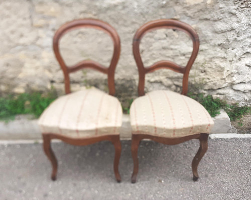 Paire chaises ancienne en - ancienne,