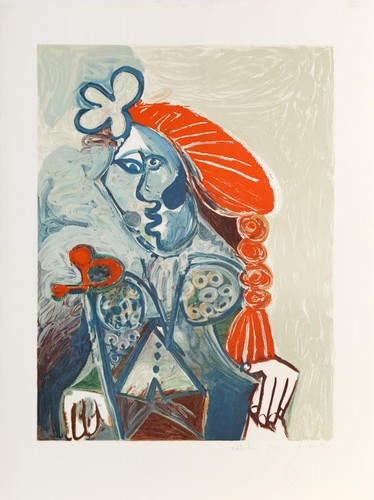 Pablo picasso femme avec - femme,