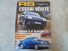 RS MAGAZINE N°18 12/2002 PORSCHE CAYENNE S TURBO 964 TURBO 3.3 944 L 163CH   K38