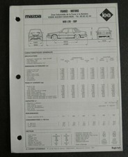 Fiche technique automobile MAZDA 929 LTD / SSP