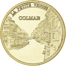 [#137556] France, Médaille, Colmar - La petite Venise, Fer doré, Colorisé, MS(63