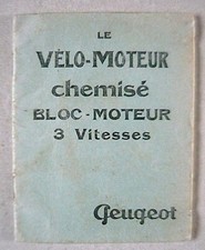 Ancien livret Revue Technique vélomoteur chemisé bloc moteur PEUGEOT Beaulieu