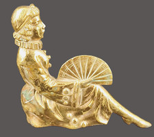 Ornement mural bronze femme - bronze,