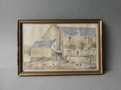 Tableau ancien aquarelle - ancien,,