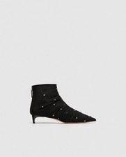 ZARA TULLE ANKLE BOOTS WITH
