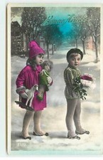 Bonne Année - Deux enfants