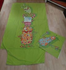 PARURE DE LIT " MONSTRES " enfant 1 personne - TBE -