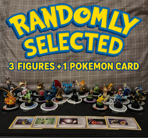 3pcs pokemon trading figure - 3pcs,