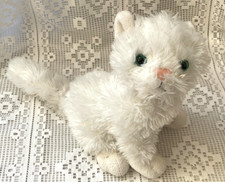 Peluche chat chaton blanc - chat,