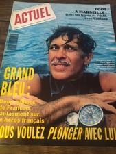 Actuel . Grand Bleu . Jacques Mayol . Smaïn . No. 111 . Septembre 1988