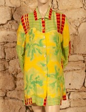 TUNIQUE VINTAGE IMPRIMÉE OVERSIZE 'J.J.GARELLA' UK 12/14 - US 8/10 - FR 40/42