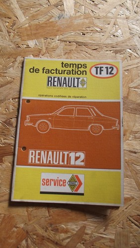 Manuel atelier renault - d'atelier, temps