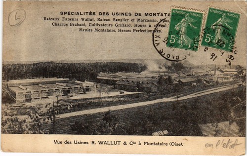 Cpa vue des usines r - des,