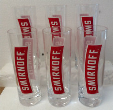 Lot 6 verres à vodka SMIRNOFF