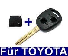 Remplacement Boîtier Clé avec Caoutchouc pour Toyota Corolla Avensis Aygo Rav 4
