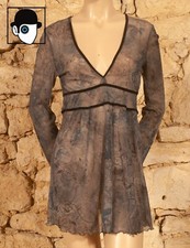 TUNIQUE VINTAGE EN MAILLE IMPRIMÉE 'MC PLANET' UK 10/12 - US 6/8 - FR 38/40