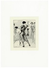 1930 L. MALTESTE photogravure Fouet Fessée bdsm curiosa spanking prügelstrafe