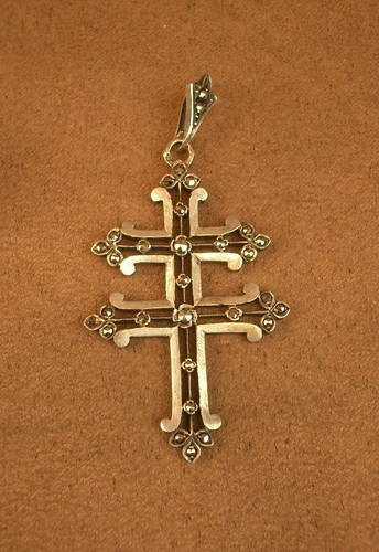 Important pendentif croix - pendentif,