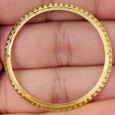 Rolex Yellow Gold 18k Bezel For Submariner Date Model Ref 1680