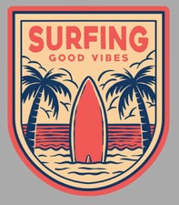 STICKER SURFING SPORT VINTAGE