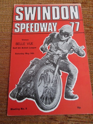 Programme speedway swindon - programme, v