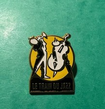PIN'S LAPEL PIN SPILLA SNCF MUSIQUE SAXOPHONE CONTREBASSE LE TRAIN DU JAZZ N°1