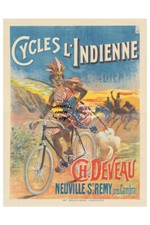 CYCLE L'INDIENNE DEVEAU - POSTER HQ 40x60cm d'une AFFICHE VINTAGE