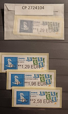 Pack LISA 3 Timbres Fr Neuf** Paris Philex 2024 100 ANS  Machine à Affranchir 