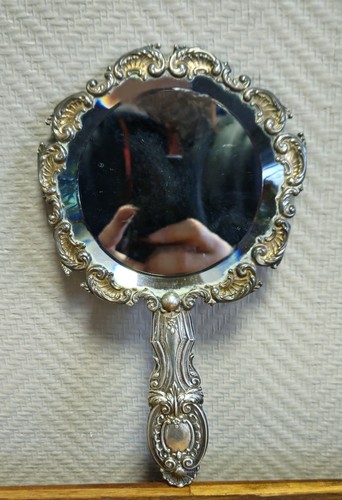 Miroir main ancien en - main,